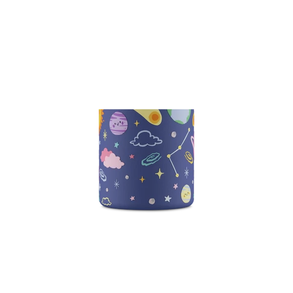 24BOTTLES Kids Urban 250ml rozsdamentes acél kulacs szívószálas kupakkal, Space Friends