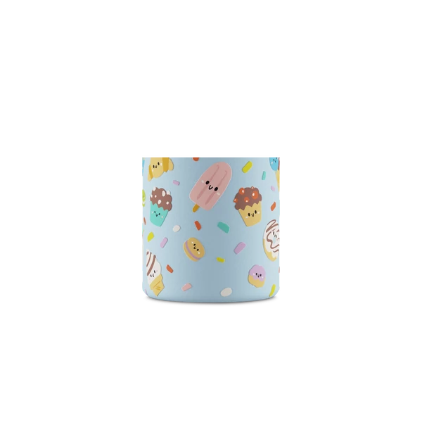 24BOTTLES Kids Urban 250ml rozsdamentes acél kulacs szívószálas kupakkal, Sweet Friends