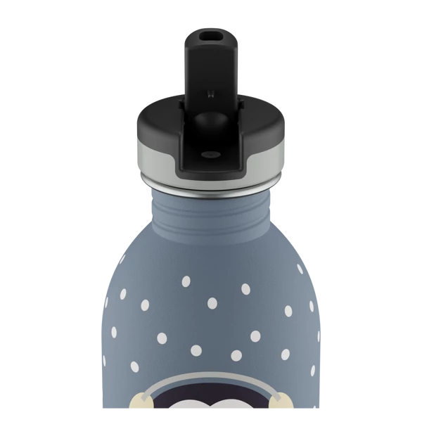 24BOTTLES Kids Urban 250ml rozsdamentes acél kulacs, Happy Penguin