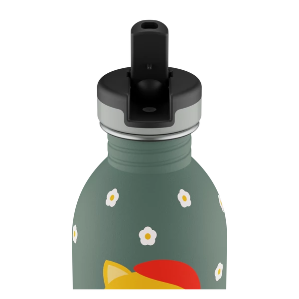 24BOTTLES Kids Urban 250ml rozsdamentes acél kulacs, Smart Cat