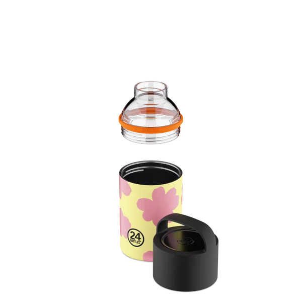 24BOTTLES Spin Bottle 480ml rozsdamentes acél bögre, Daydreaming Yellow