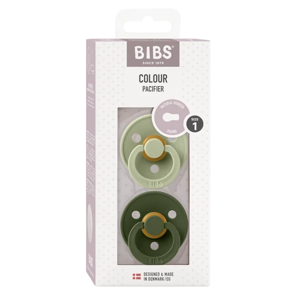 BIBS Colour 2-es szett (Zsálya/Terepzöld), 18-36 hó