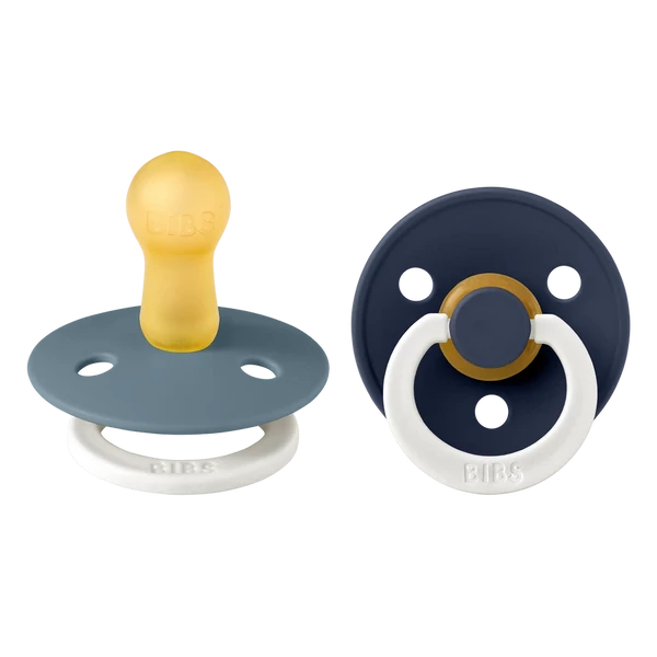 BIBS Colour 2-es szett (Esti páva/Esti tintakék), 6-18 hó