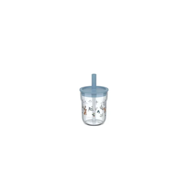 Little Dutch gyerek pohár szívószállal 250 ml - forest friends