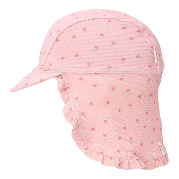 Little Dutch strand sapka Sunny Flowers Blush - 3-as méret