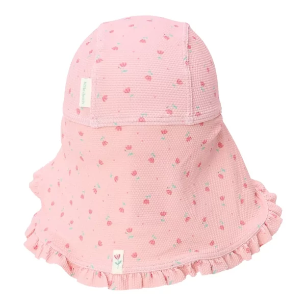 Little Dutch strand sapka Sunny Flowers Blush - 3-as méret