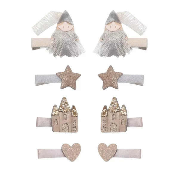 Mimi & Lula Királynő és kastély mini csatok - 8 db-os szett