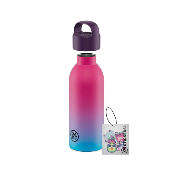 24BOTTLES Young Clima 500ml rozsdamentes acél termosz szívószálas kupakkal, Drip Squad