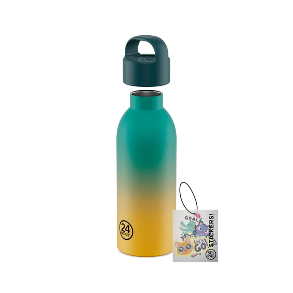 24BOTTLES Young Clima 500ml rozsdamentes acél termosz szívószálas kupakkal, Skibidi Squad