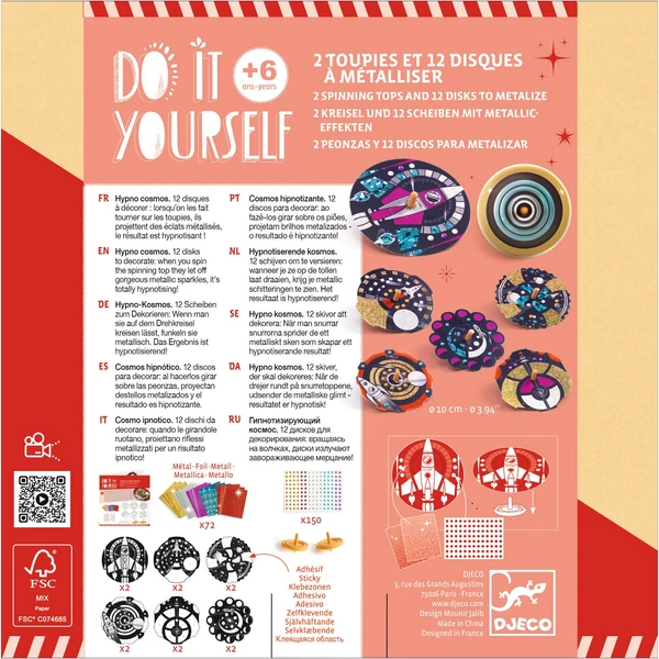 Csináld magad! - Színkeverő pörgettyű világűrben - Hypno cosmos	