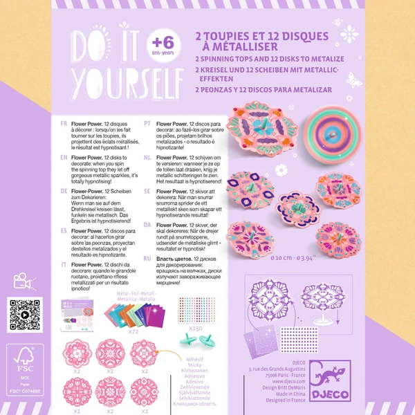 Csináld magad! - Színkeverő pörgettyű virágokkal - Flower Power