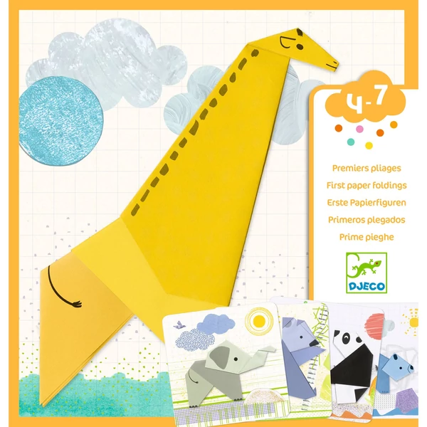 Első papírhajtogatások - 1, 2, 3… hajtás! - 1, 2, 3… fold!