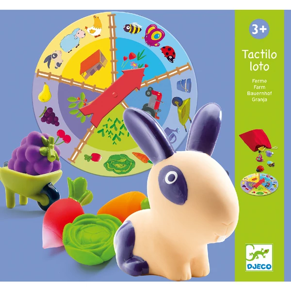 Társasjáték - Forma kitapintó Képes lottó - Tactilo lotto, farm