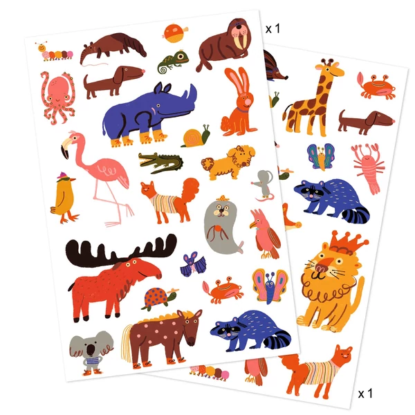 Tetováló matricák - Vicces állatok - Funny animals