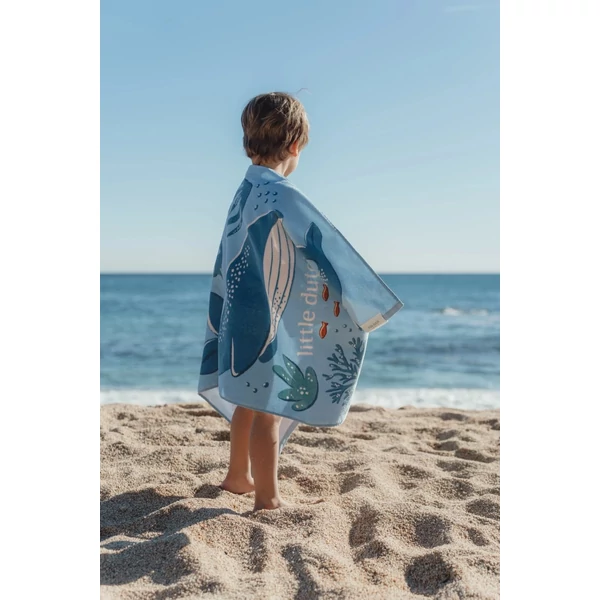 Little Dutch strandtörölköző Ocean World Blue - 60cm X 120cm