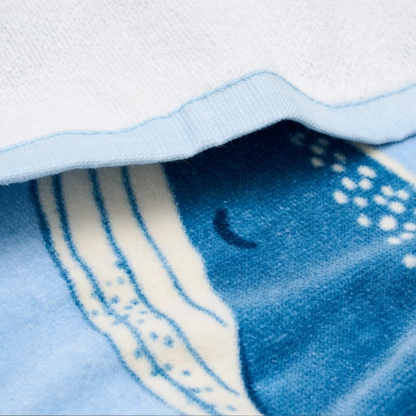 Little Dutch strandtörölköző Ocean World Blue - 60cm X 120cm