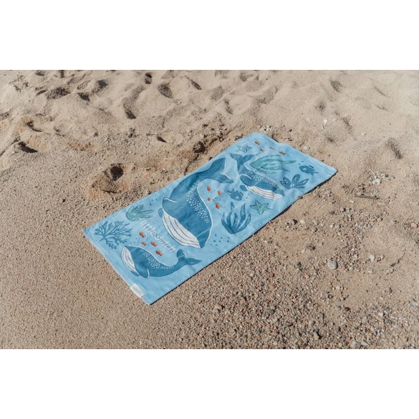 Little Dutch strandtörölköző Ocean World Blue - 60cm X 120cm