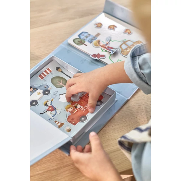 Little Dutch mágneses rajzoló készlet letörölhető ficcel - Jim járművei