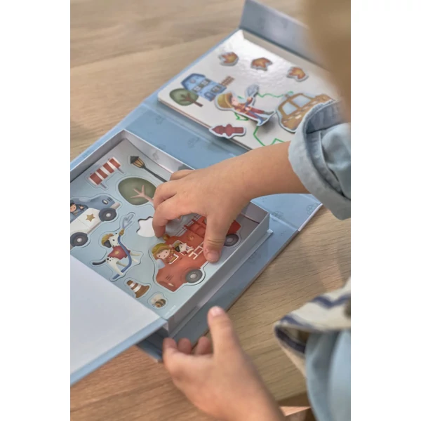 Little Dutch mágneses rajzoló készlet letörölhető ficcel - Jim járművei
