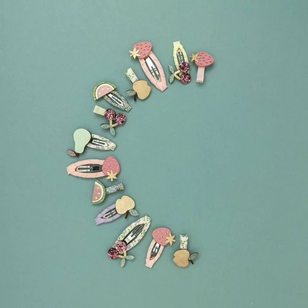 Gyümölcssalátás mini klipszek - 8 db-os szett