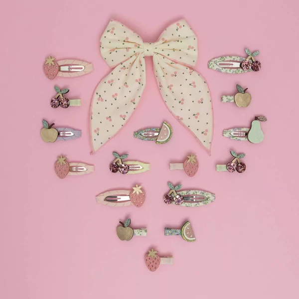 Gyümölcssalátás mini klipszek - 8 db-os szett