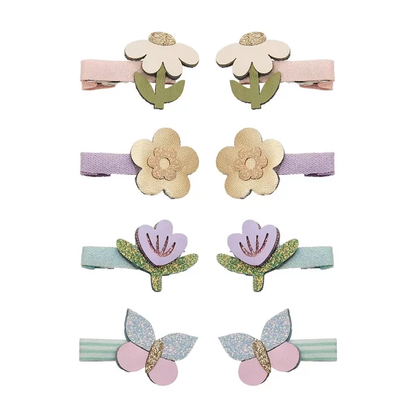 Virágoskert mini csatok - 8 db-os szett