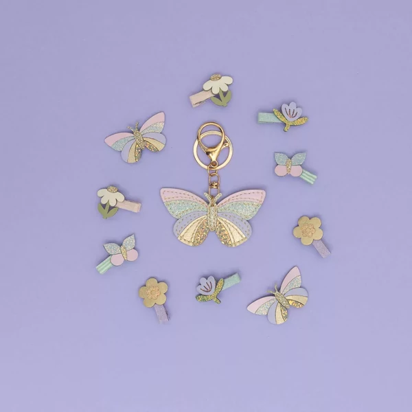 Csíkos pillangós csatok - 2 db-os szett