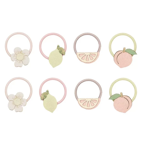 Barackos citrusos mini hajgumik - 8 db-os szett