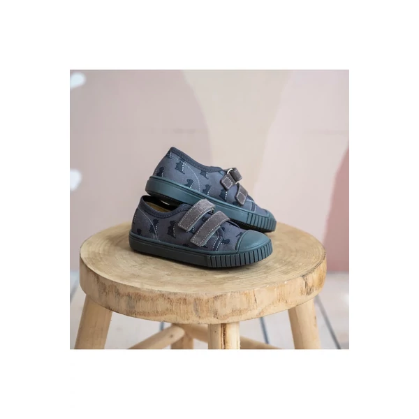 TD Shoes Vászoncipő - szürke, dinós