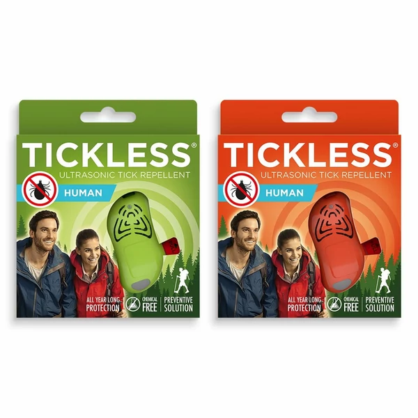 Tickless Human kullancsriasztó ultrahangos kikapcsolható orange