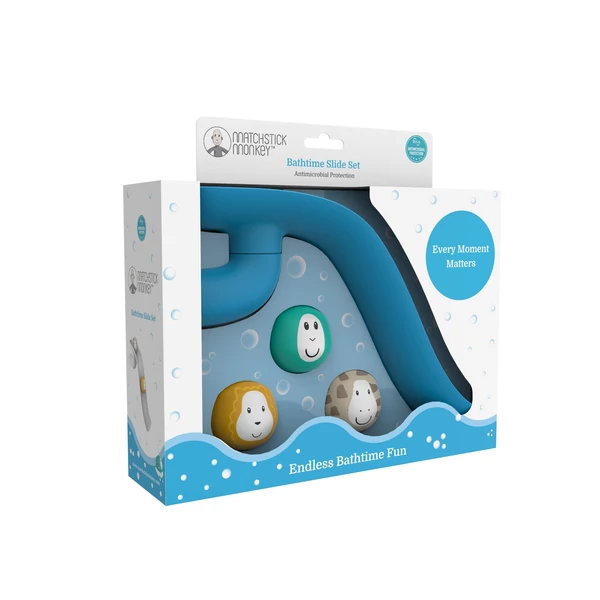 Vízicsúszda – állatpofis fürdőjáték (kék)