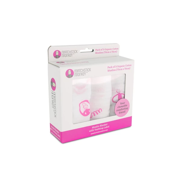 Textilpelenka (3 db/csomag) - pink