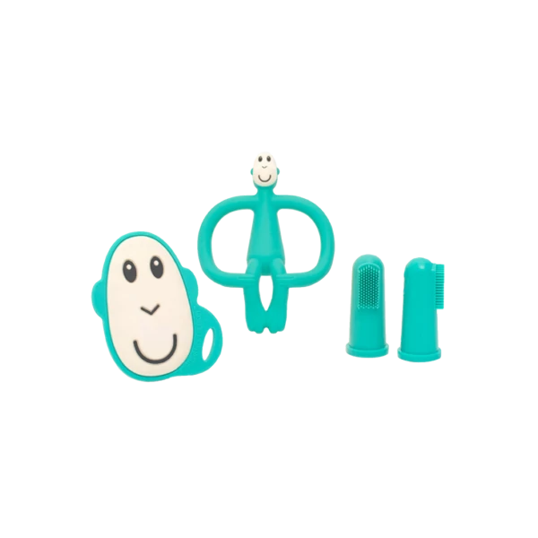 zöld rágóka szett gyerekeknek