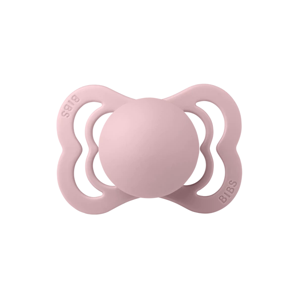 BIBS Supreme cumi szilikon cumifejjel - szilvarózsa - 0-6 hó