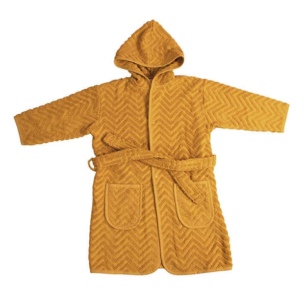 Fürdőköntös - mustársárga (3-4 éves méret)