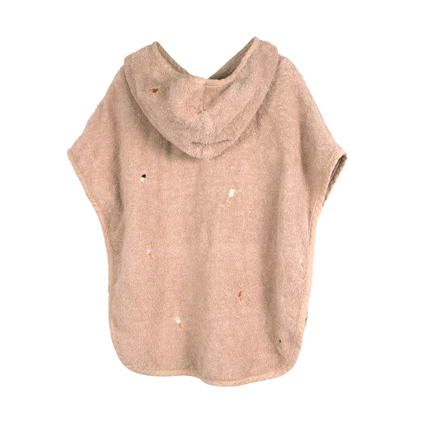 Filibabba rózsaszín baba fürdőponcsó