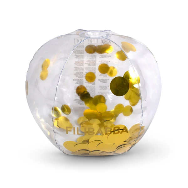 Strandlabda - Filibabba Gold Confetti