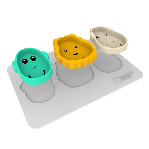 Makihami Snack gyerektál szett szürke színű