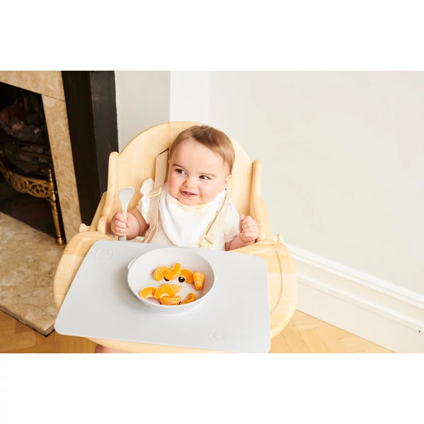 Makihami szürke gyerektányér hozzátápláláshoz