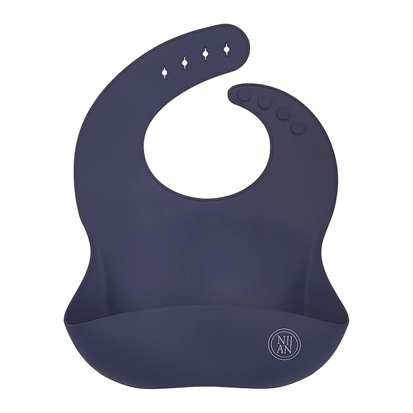 Szilikon előke - pávakék