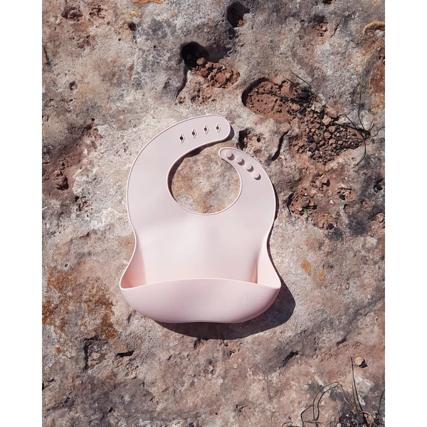 rózsaszín szilikon előke